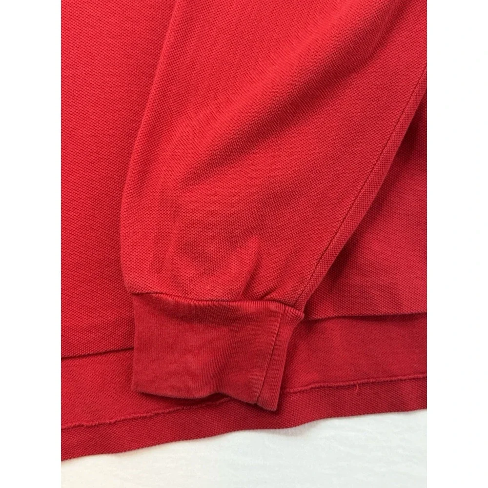 Polo Ralph Lauren Men's LT Big & Tall Red Long Sleeve Polo Cotton Pony